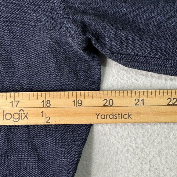 Bonobos Dress Shirt Mens Sz S Grey Linen/Cotton Slim Fit Short Oxford Button Up - Picture 5 of 7